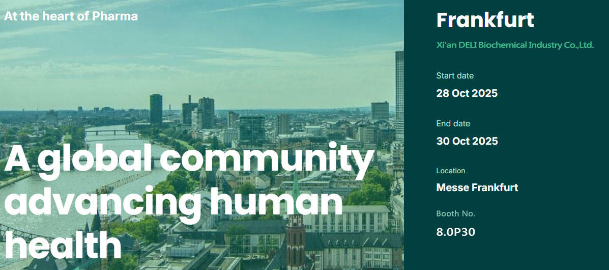 Xi'an Deli Biochemical bo razstavljen na CPhI Europe 2025 v Frankfurtu v Nemčiji